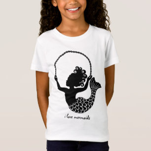 Camiseta Pequena corda saltadora de sereia