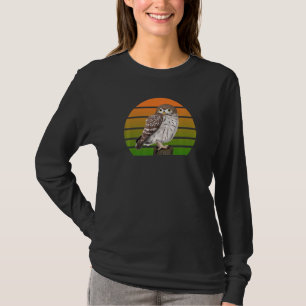 Camiseta Pequena Coruja Ave Birdwatcher Ornithologista Biol