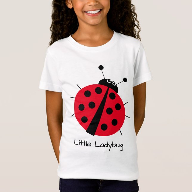Camiseta Pequena Damybug um desenho animado divertido, cria (Frente)