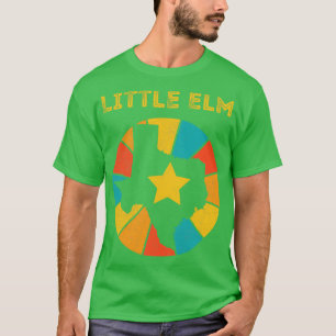 Camiseta Pequena Elm Texas Vintage aflita Souvenir 1