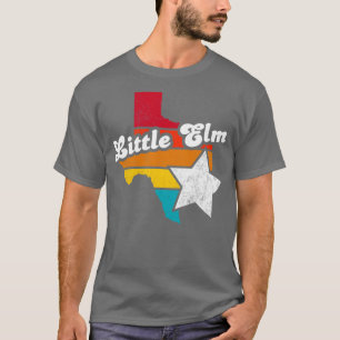 Camiseta Pequena Elm Texas Vintage angustiou Souvenir 2
