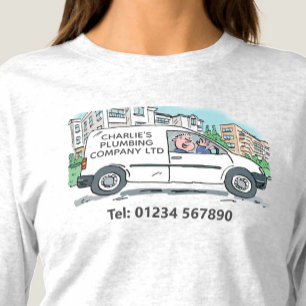 Camiseta Pequena empresa com nome na empresa Van T-Shirt
