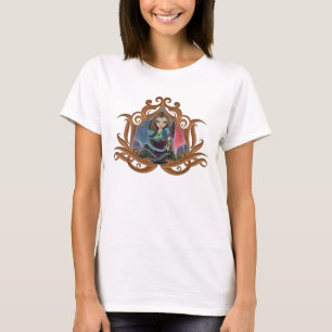 Camiseta Pequena Fada Gótica e Arte Fantástica do Dragão