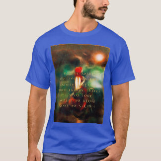 Camiseta Pequena ilustração da sereia poesia de ouro