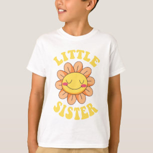 Camiseta Pequena Irmã Flor Bonita