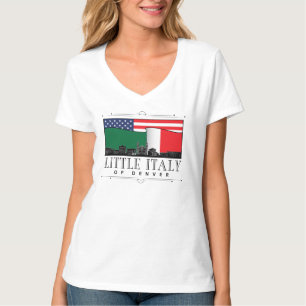 Camiseta Pequena Itália do Logotipo Clássico Denver - Pesco