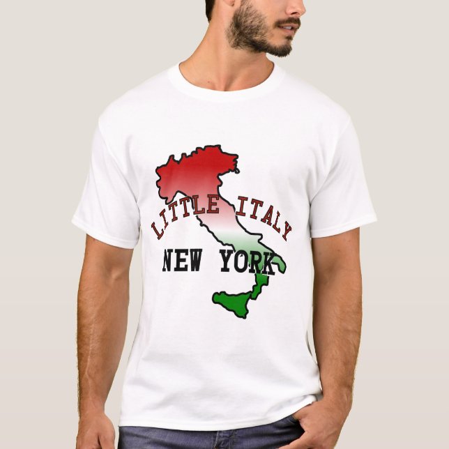 Camiseta Pequena Itália Nova York (Frente)