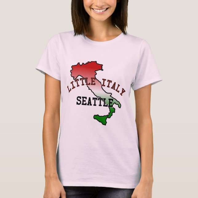 Camiseta Pequena Itália Seattle (Frente)