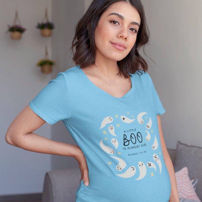 Camiseta Pequena Mamãe De Chá de fraldas De Boo A Ser (Criador carregado)