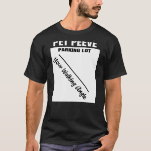 Camiseta Pequena Manía Divertida Você Caminhando Em Ângulo