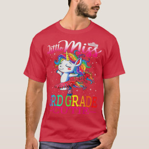 Camiseta Pequena Miss 3º Grau Cutie Primeiro Dia Da Escola 