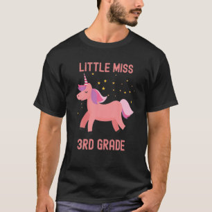 Camiseta Pequena Miss 3Rd Grau Raparigas Unicórnio De Vo