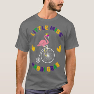 Camiseta Pequena Miss Funny 2023 Para O Jovem Flamingo.