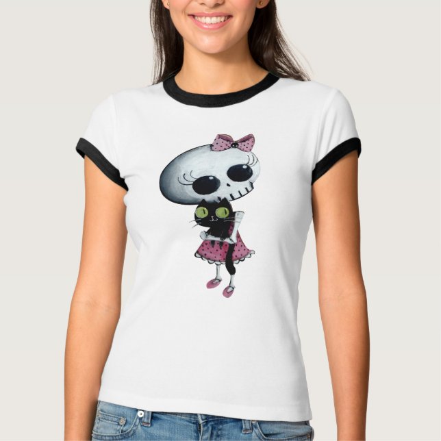 Camiseta Pequena Miss Morte - Bela Halloween (Frente)