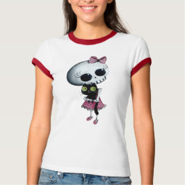 Camiseta Pequena Miss Morte - Bela Halloween