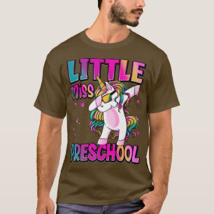 Camiseta Pequena Miss Pré-Escolar De Volta Às Meninas Escol