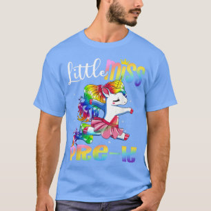 Camiseta Pequena Miss PréK Engraçada Unicórnio Primeiro Dia