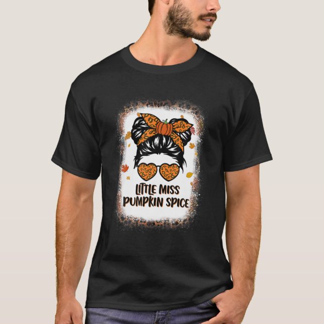 Camiseta Pequena Miss Pumpkin Spice, Armas Leopard Hallo (Frente)