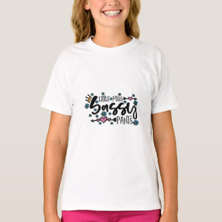 Camiseta Pequena Miss Sassy Pants Camisa-T da Menina