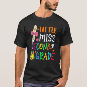 Camiseta Pequena Miss Segundo Ano De Volta Ao segundo De Cr