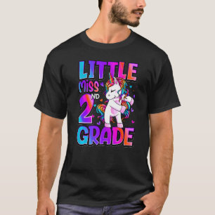 Camiseta Pequena Miss segundo Grau Unicórnio De Volta Ao se