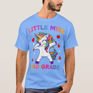 Camiseta Pequena Miss segundo Primeiro Dia do Unicórnio Esc