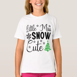 Camiseta Pequena Miss Snow Cute