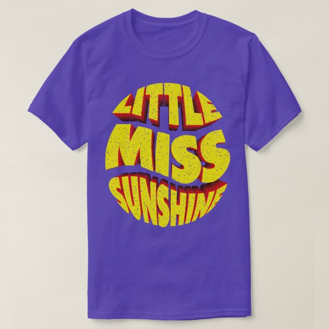 Camiseta Pequena Miss Sunshine Typografia (Frente do Design)