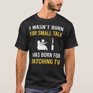 Camiseta Pequena palestra assistindo TV