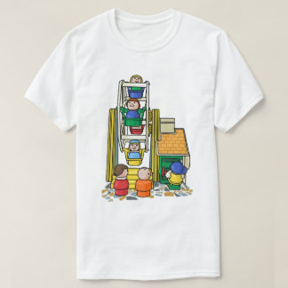 Camiseta Pequena Pessoas, Ferris Wheel Divertido
