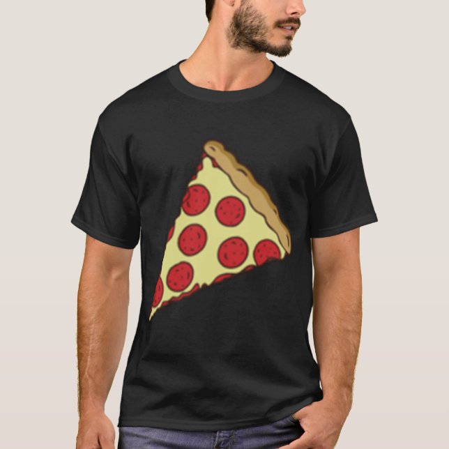 Camiseta Pequena pizza de Pepperoni (Frente)