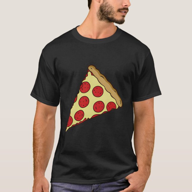 Camiseta Pequena pizza de Pepperoni (Frente)