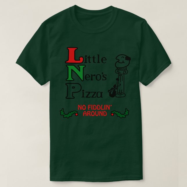 Camiseta Pequena Pizza Neros (Frente do Design)