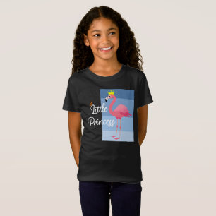 Camiseta Pequena Princesa Rosa Flamingo Design - Bela Menin