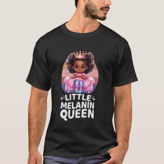 Camiseta Pequena Rainha Melanina Mês da História Negra Afri