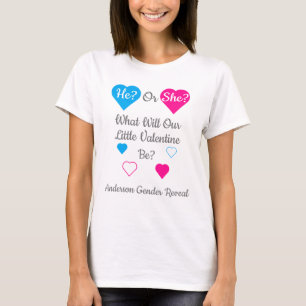 Camiseta Pequena Revelação do Gênero do Dia de os namora