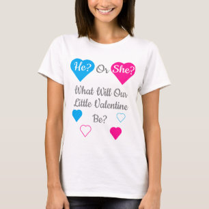 Camiseta Pequena Revelação do Gênero do Dia de os namora