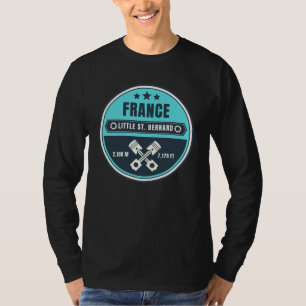 Camiseta Pequena Rua Bernard Passe francês itália motobik a