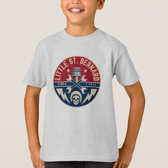 Camiseta Pequena Rua Bernard Passe francês itália motobik a (Frente)