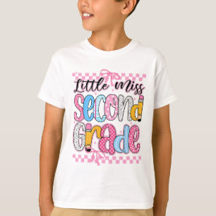 Camiseta Pequena Senhorita 2ª Série Ck Para a Escola Menina