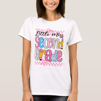 Camiseta Pequena Senhorita 2ª Série Ck Para a Escola Menina