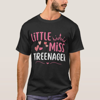 Camiseta pequena senhorita ameaçadora
