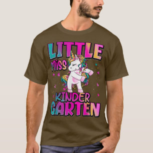 Camiseta Pequena Senhorita Jardim de Infância De Volta Para