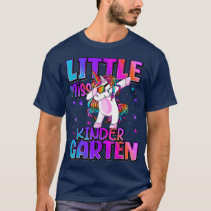 Camiseta Pequena Senhorita Jardim de Infância De Volta Para