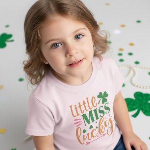 Camiseta Pequena Senhorita Lucky Rua Patrick T-Shirt para C