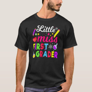 Camiseta Pequena Senhorita Primeiro Grau De Volta Para A ru