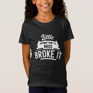Camiseta Pequena Senhorita Quebrou