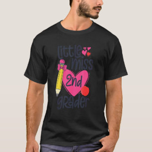 Camiseta Pequena Senhorita segundo De Volta À Escola Segund