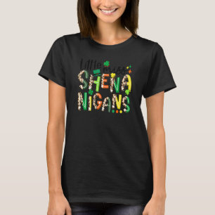 Camiseta Pequena Senhorita Shenanigans Rua de Shamrock Leop