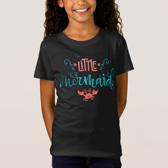 Camiseta Pequena Sereia (Frente)